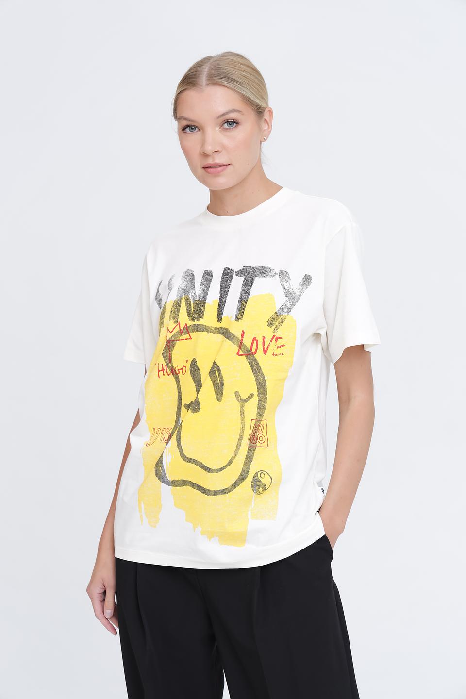 Футболка Hugo жен. с принтом