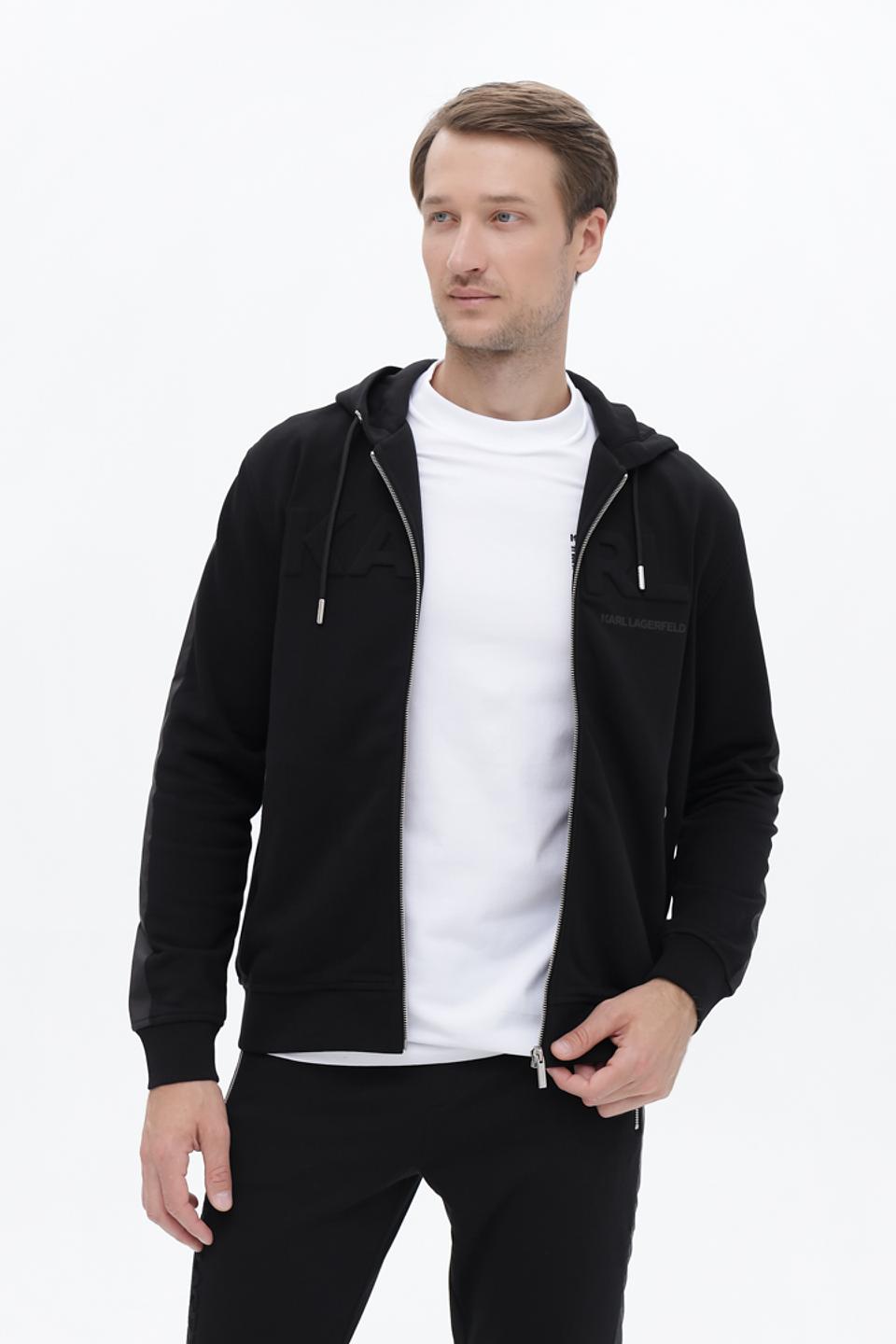 Кардиган на молнии Karl Lagerfeld чёрный
