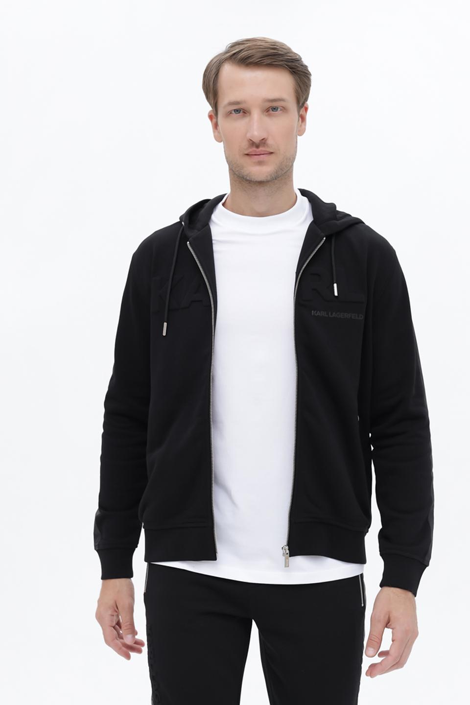 Кардиган на молнии Karl Lagerfeld чёрный