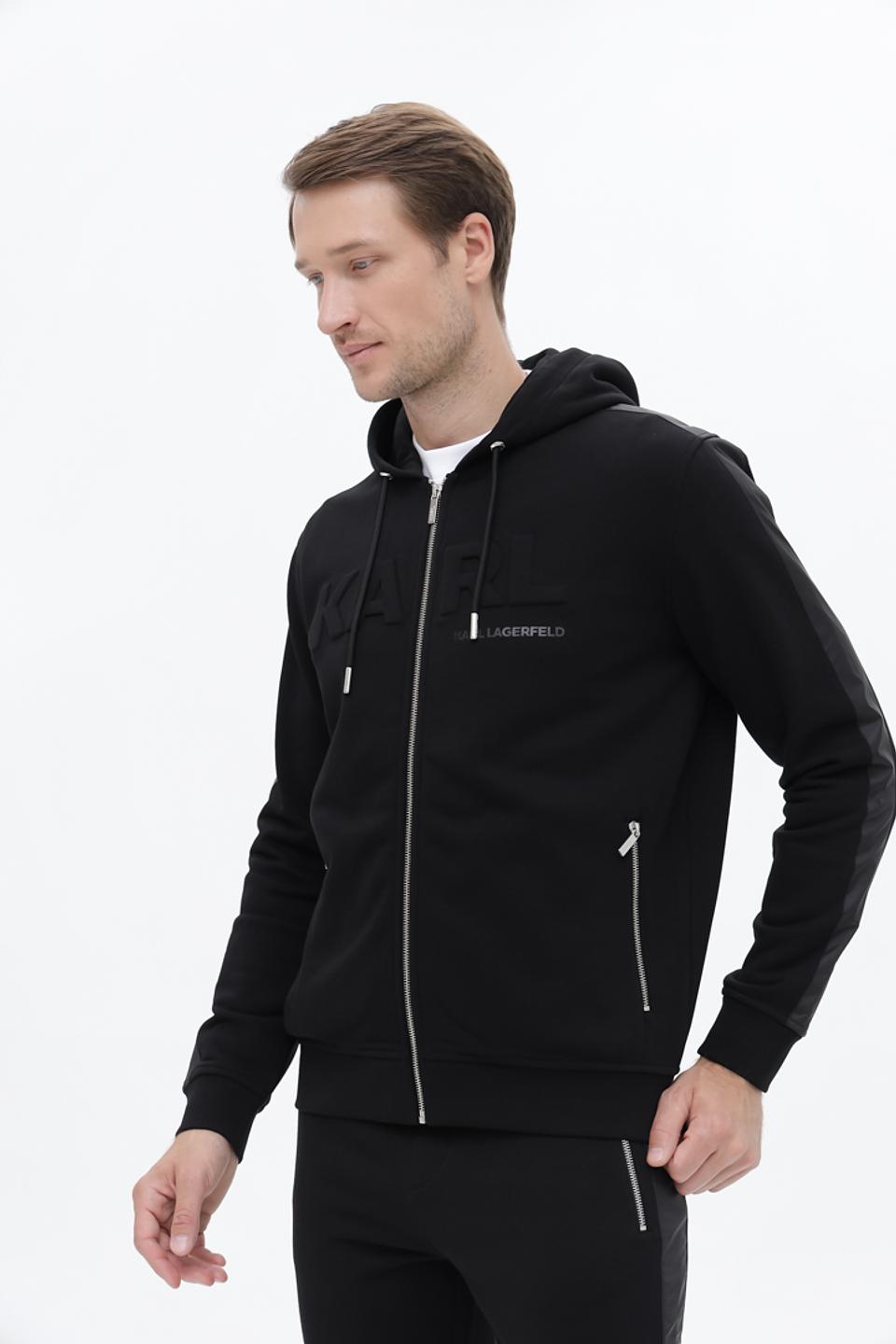 Кардиган на молнии Karl Lagerfeld чёрный