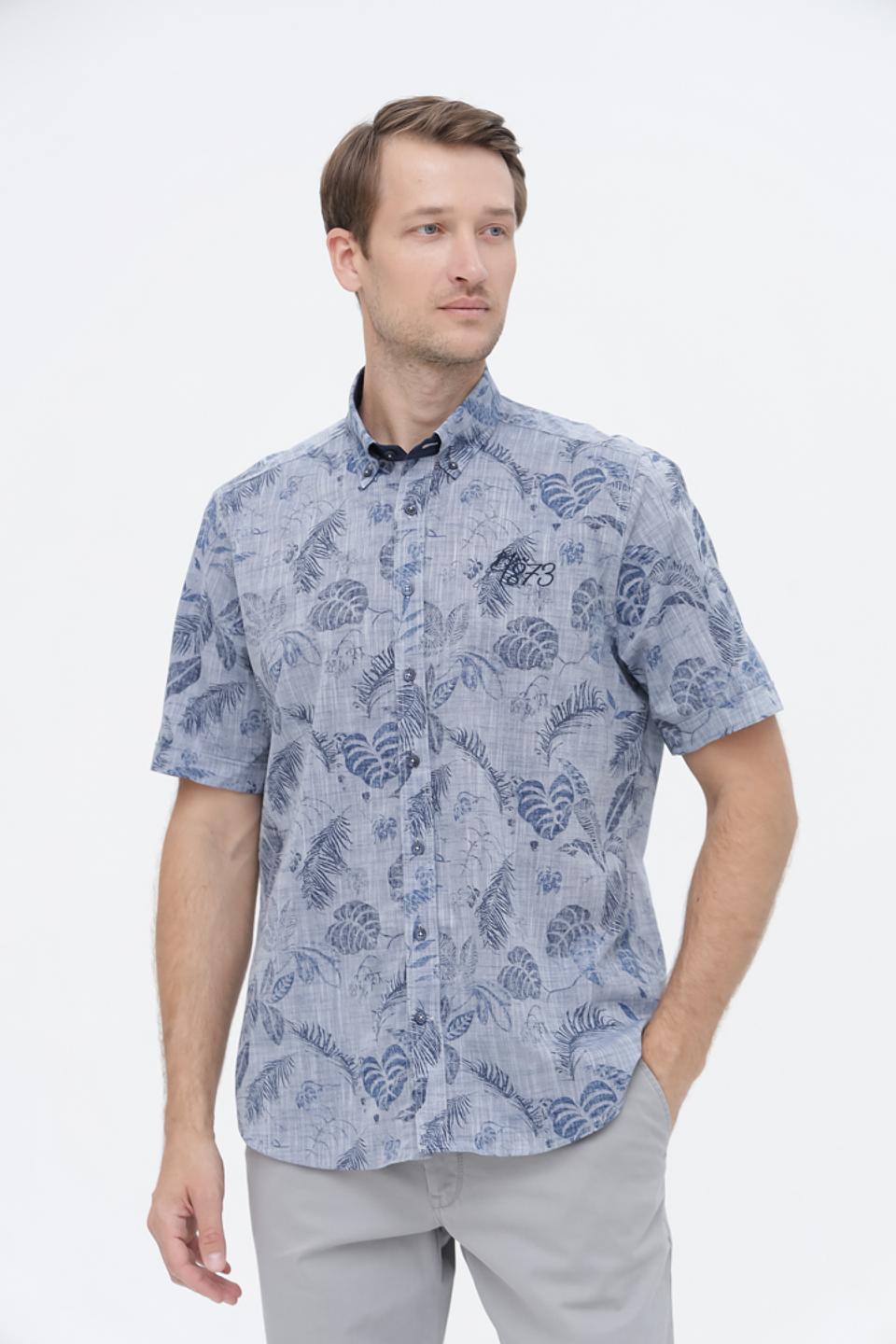 Рубашка кр Claudio Campione с принтом