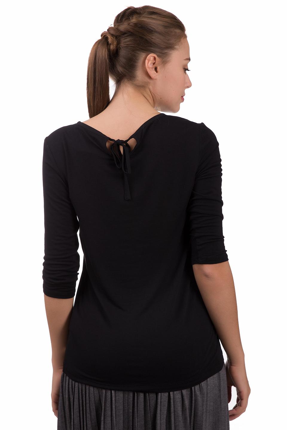 Блуза s.Oliver с кружевом чёрная