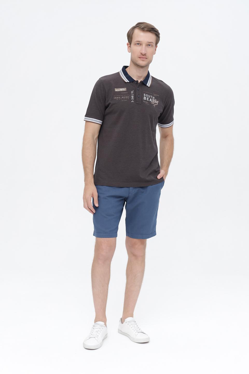 Поло Casa Moda с логотипом графит