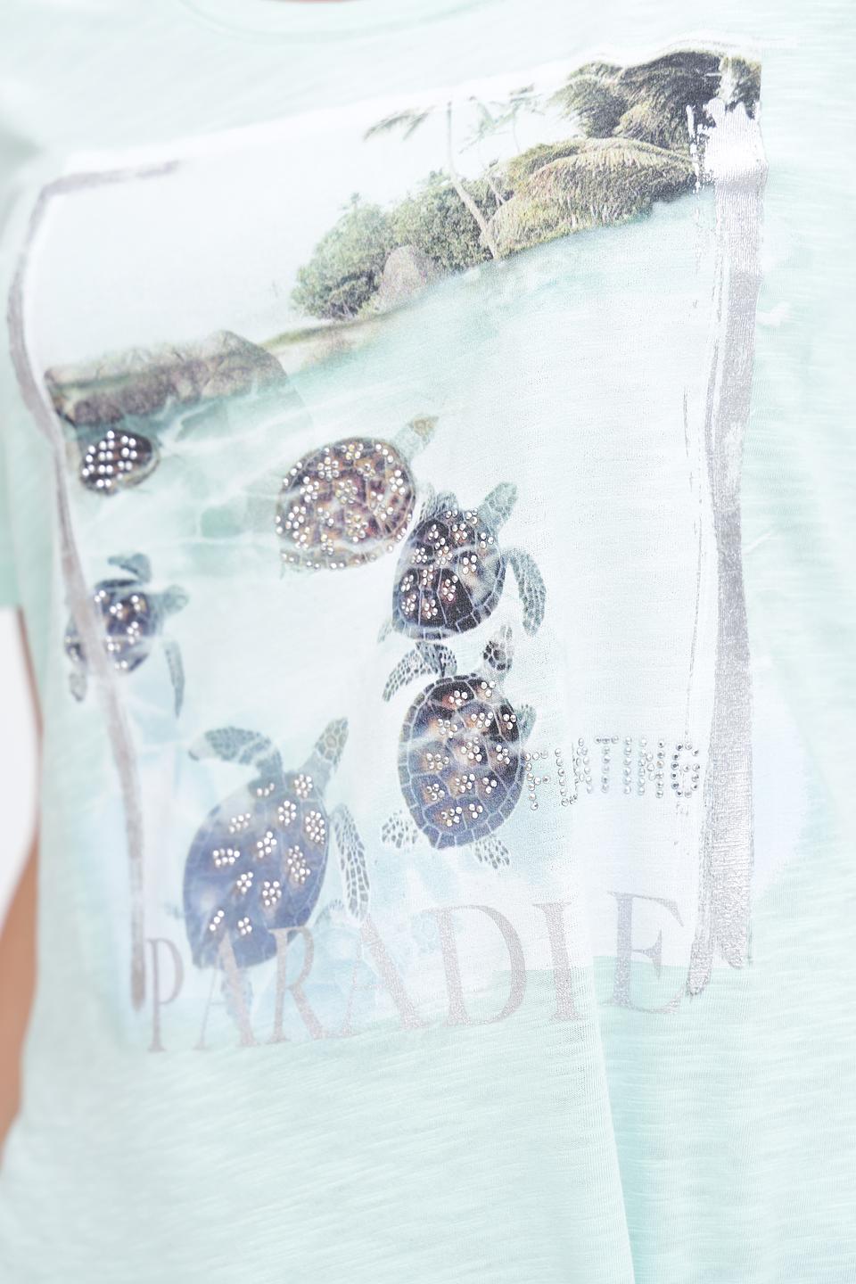 Футболка Monari с принтом мятная