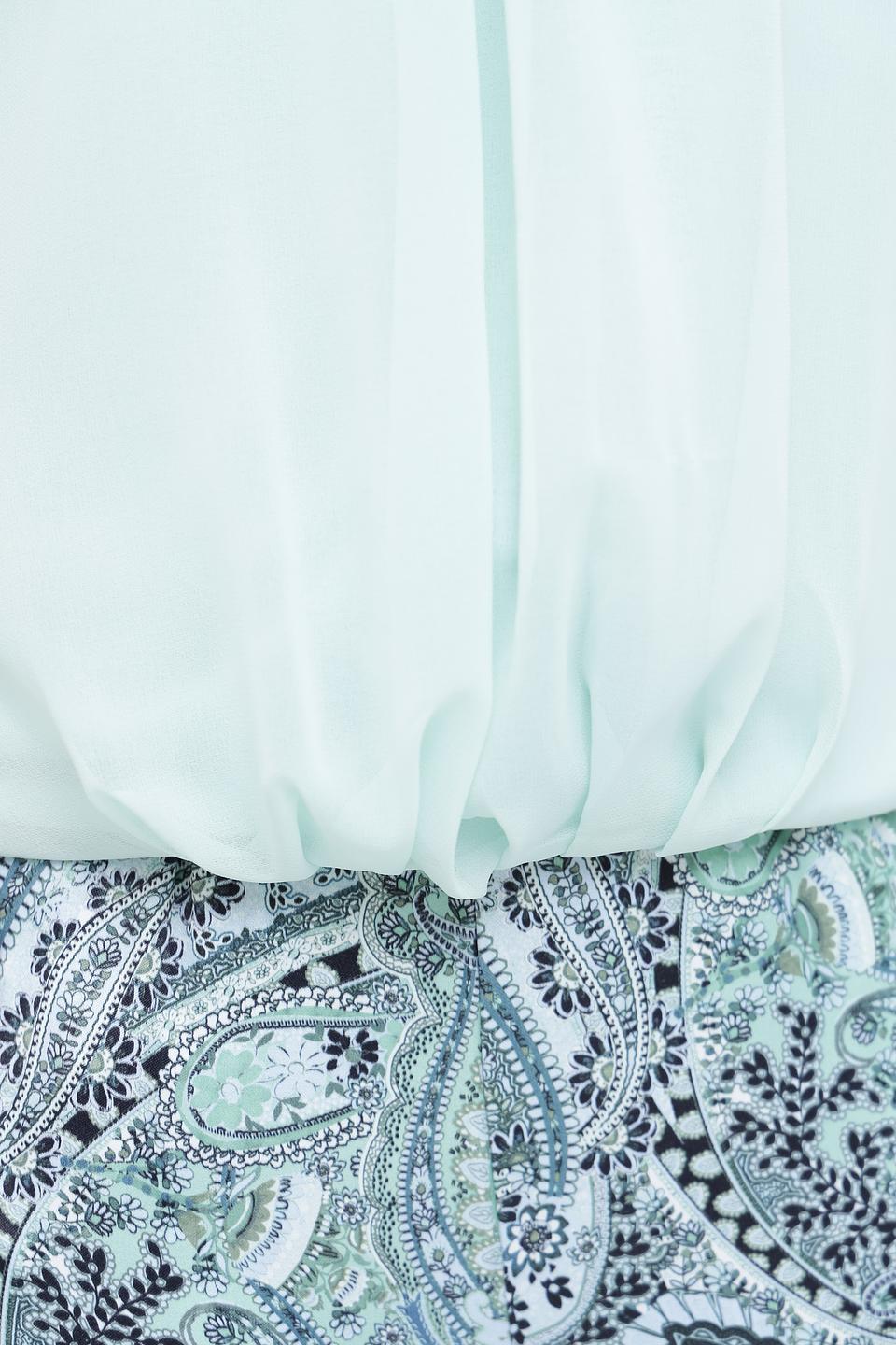 Блуза Monari мятная с воланами