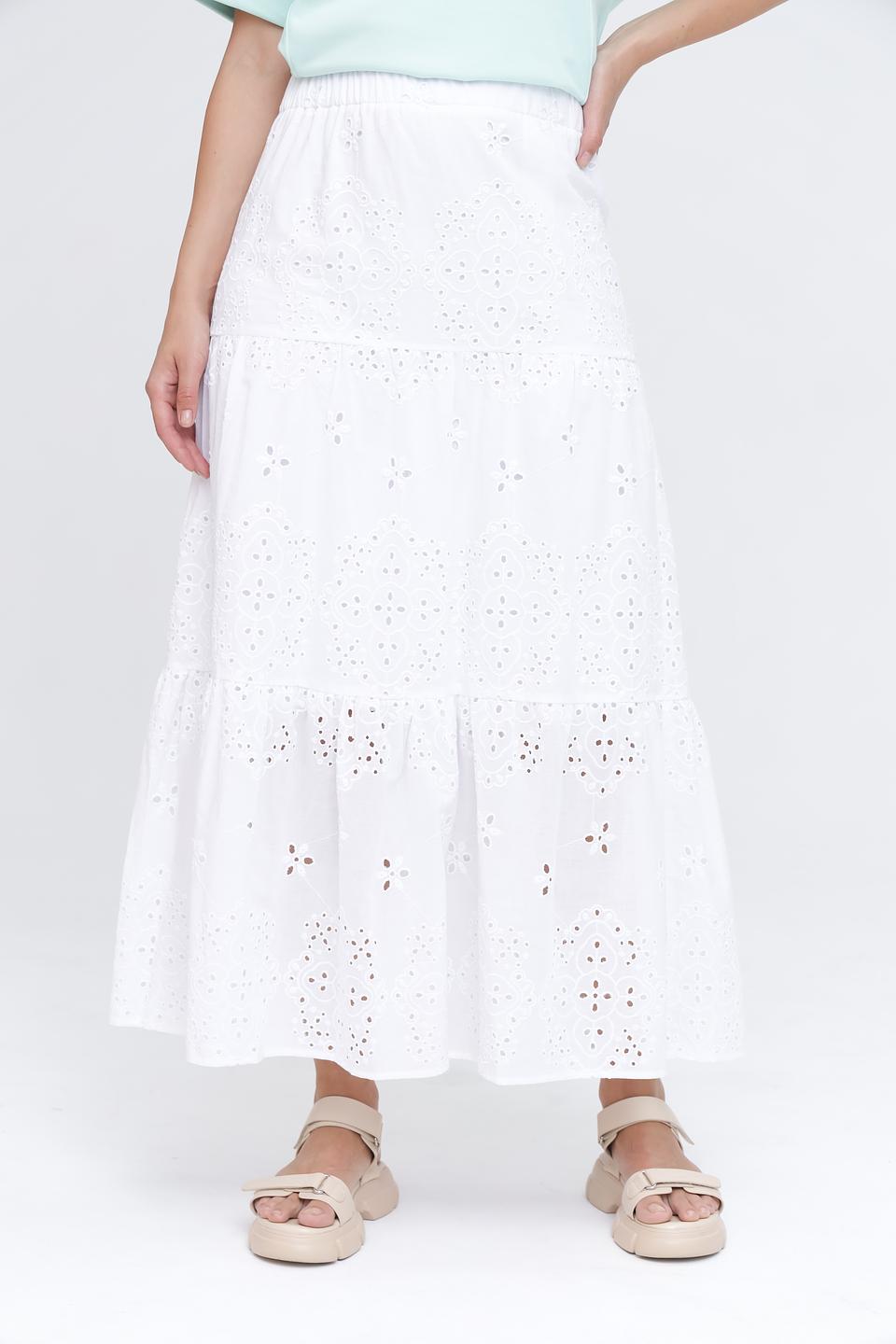 Юбка Monari хлопковая с вышивкой