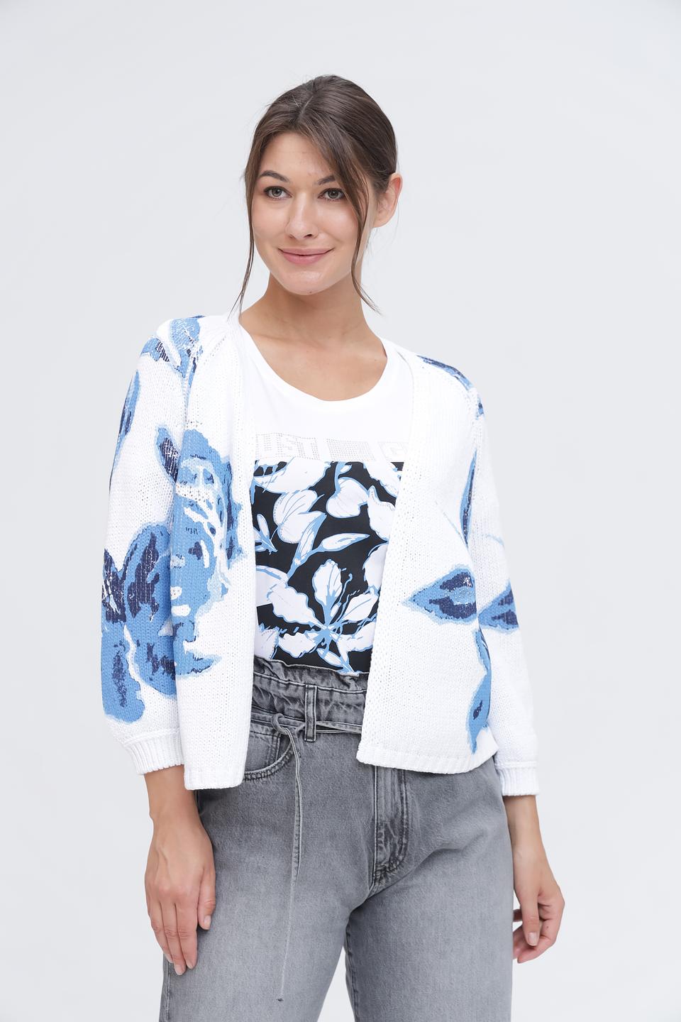 Кардиган Monari с цветочным принтом