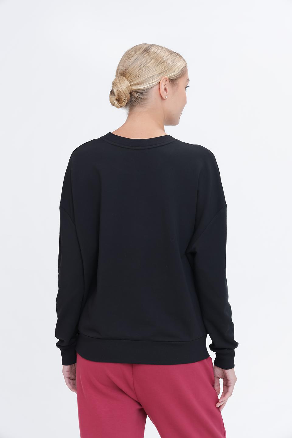 Пуловер Pezzo с принтом чёрный