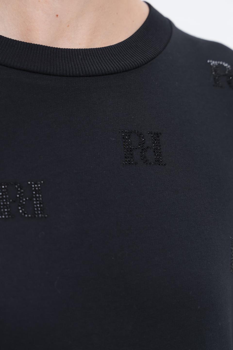 Пуловер Pezzo с принтом чёрный