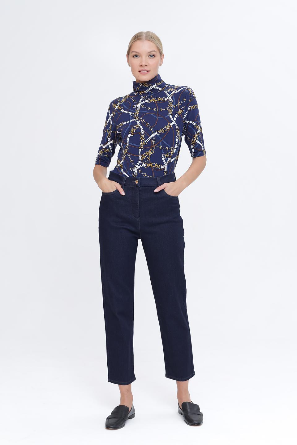 Джинсы Pezzo тёмно-синие прямые