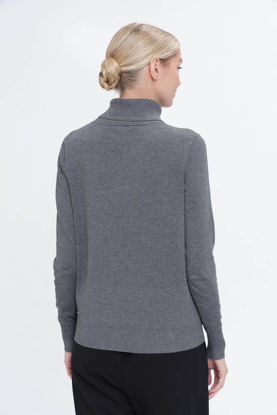 Водолазка Pezzo в клетку серая