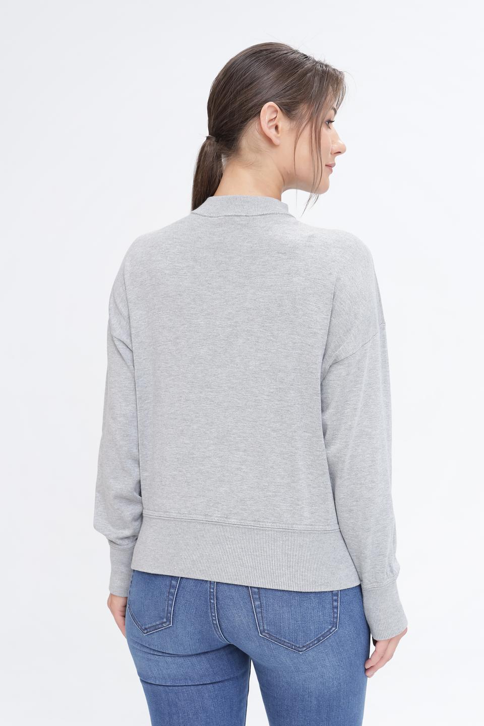 Пуловер Pezzo серый с горлом