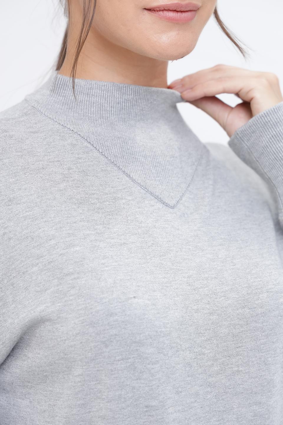 Пуловер Pezzo серый с горлом