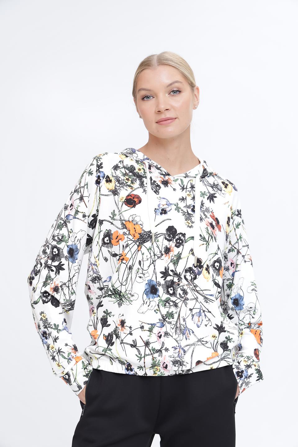 Пуловер Pezzo с цветочным принтом