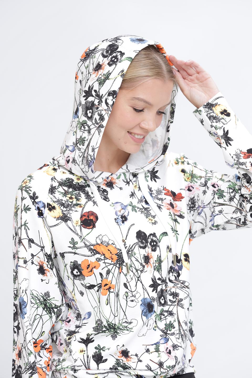 Пуловер Pezzo с цветочным принтом