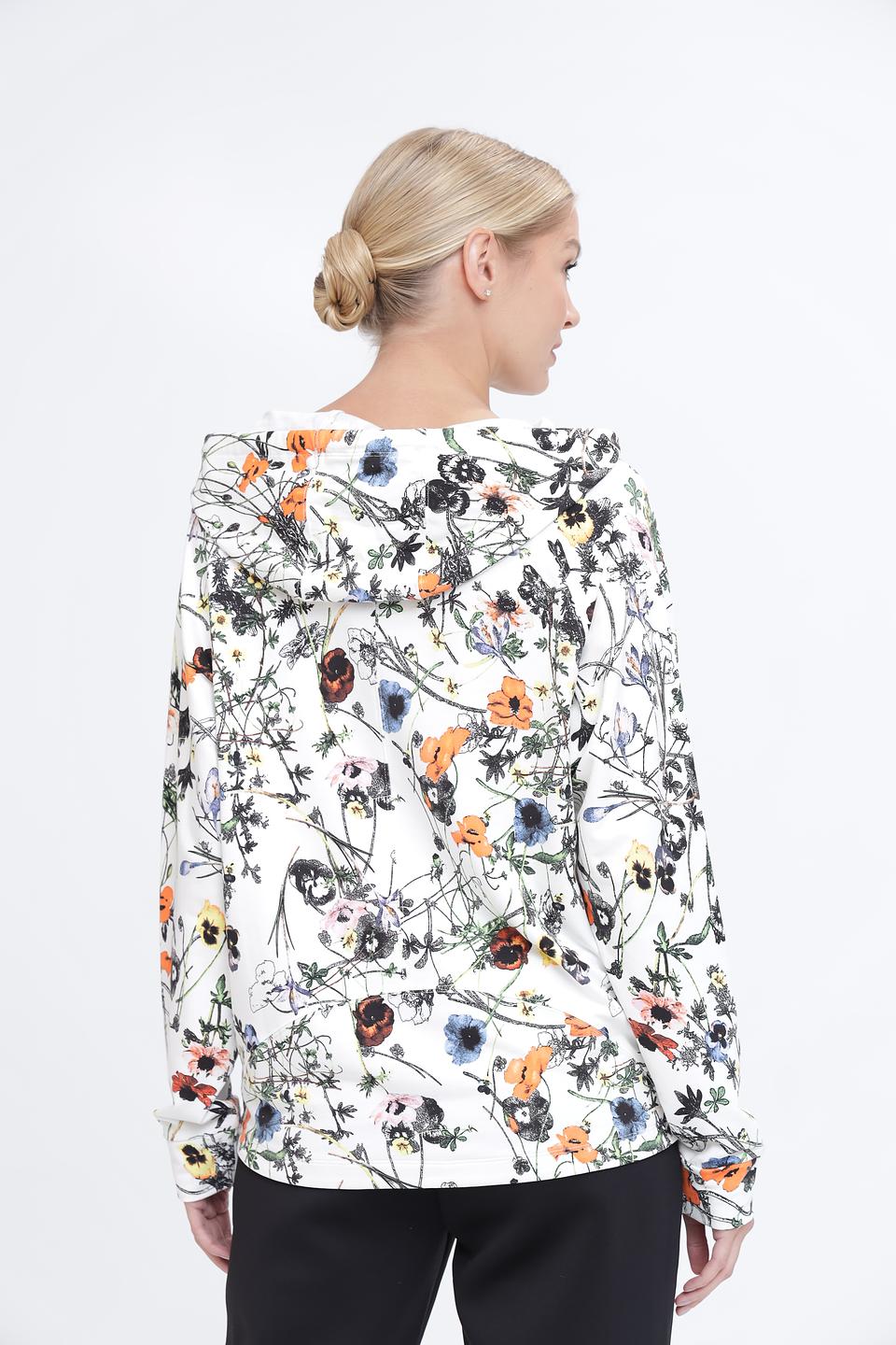 Пуловер Pezzo с цветочным принтом