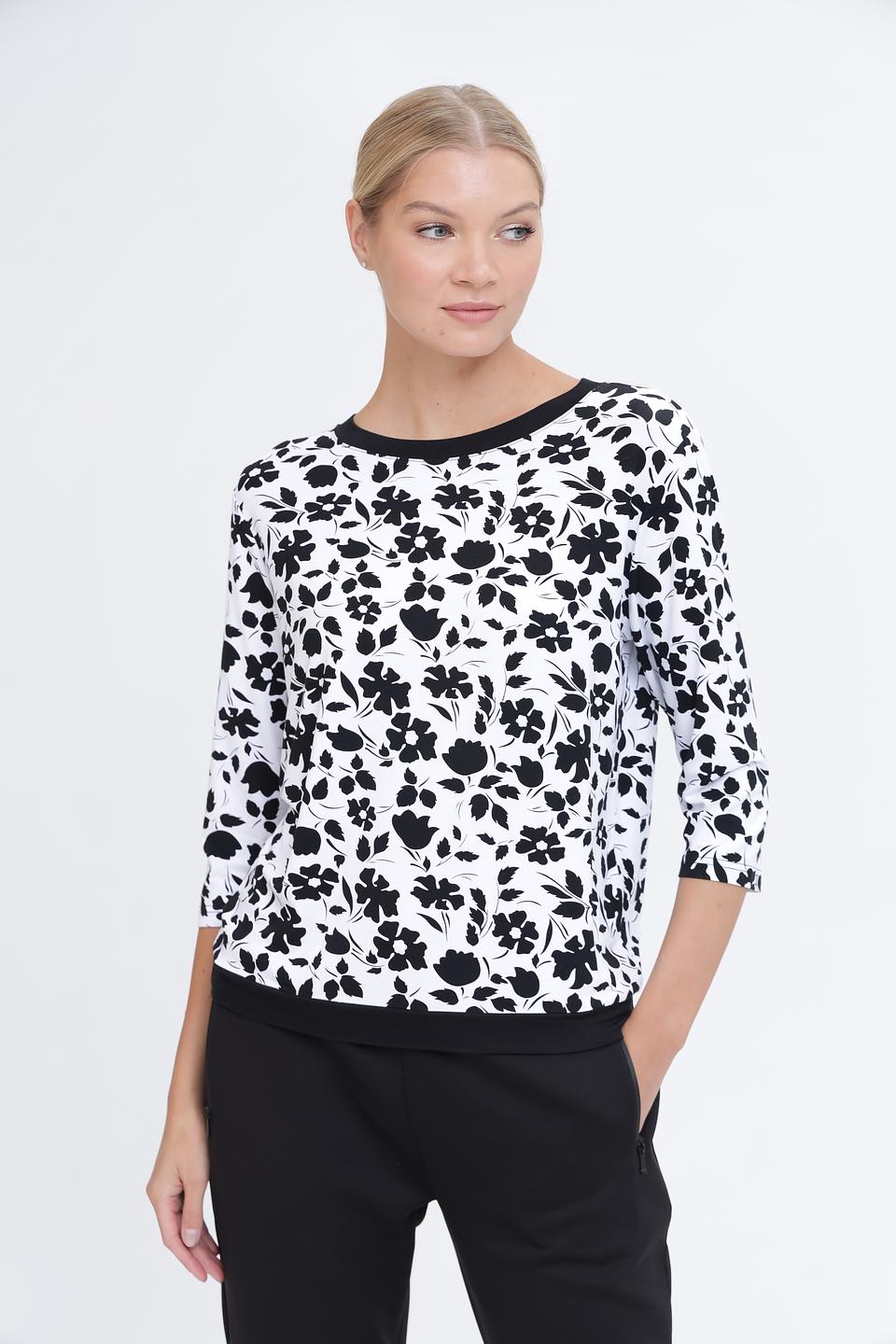 Лонгслив Pezzo с цветочным принтом