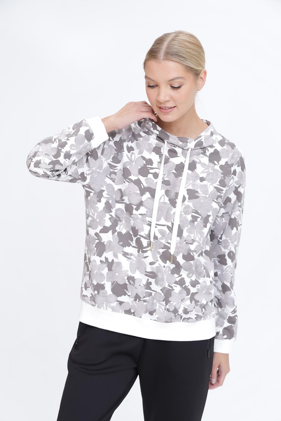 Пуловер Pezzo с цветочным принтом