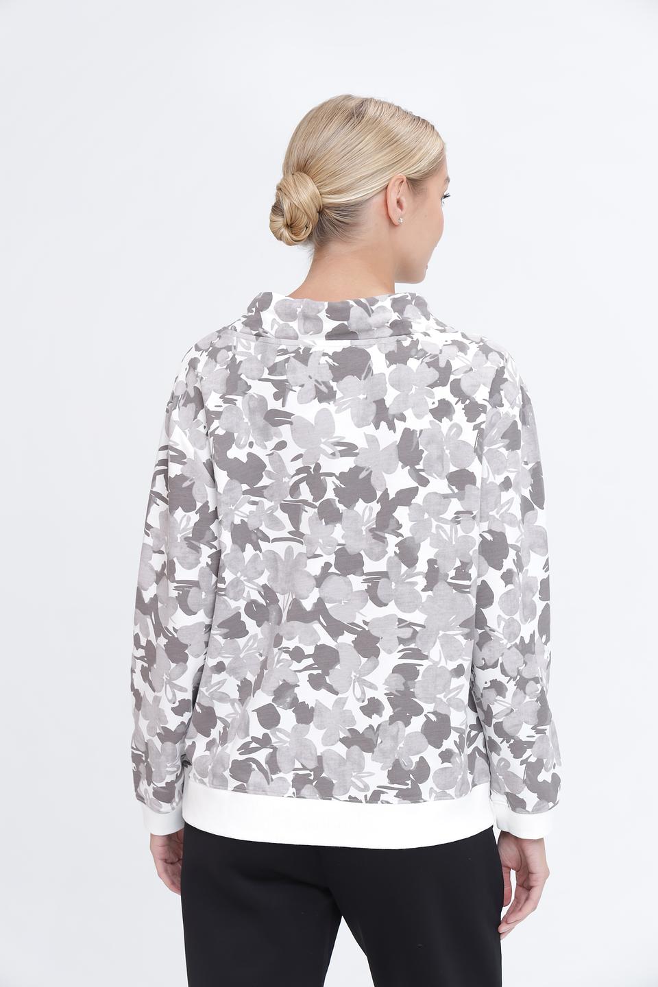 Пуловер Pezzo с цветочным принтом