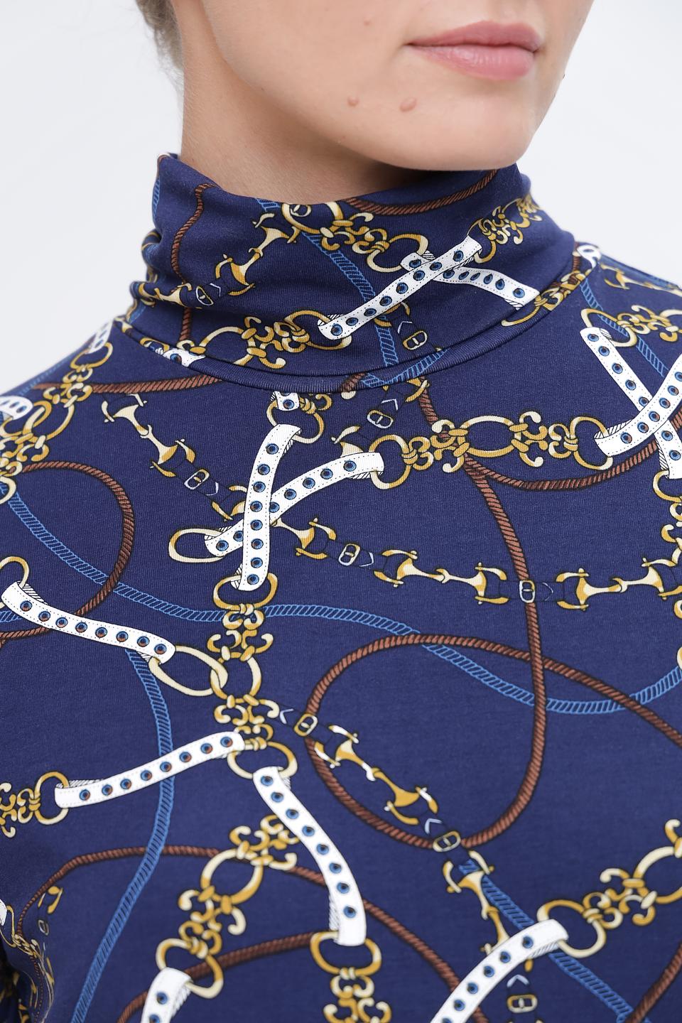 Водолазка Pezzo с принтом в полоску