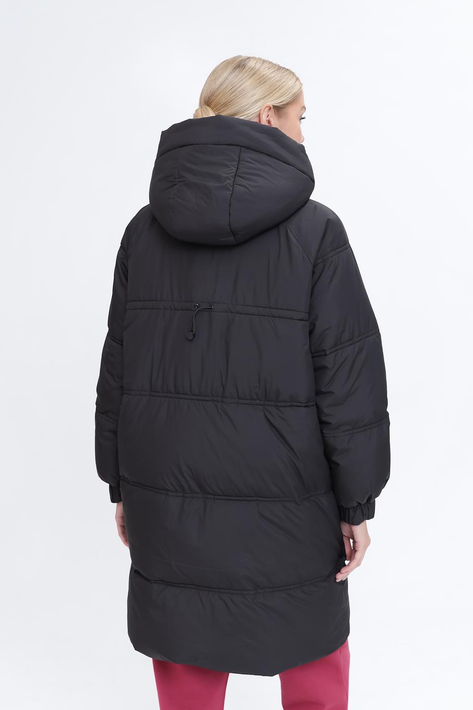 Пальто Pezzo чёрное стеганое