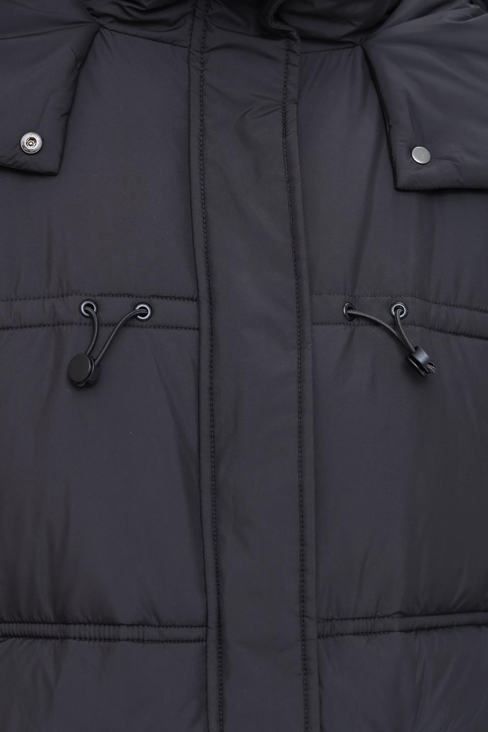 Пальто Pezzo чёрное стеганое