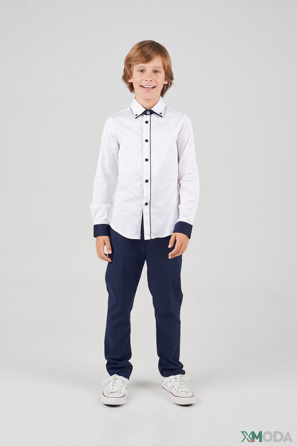 Рубашка Choupette бело-синяя