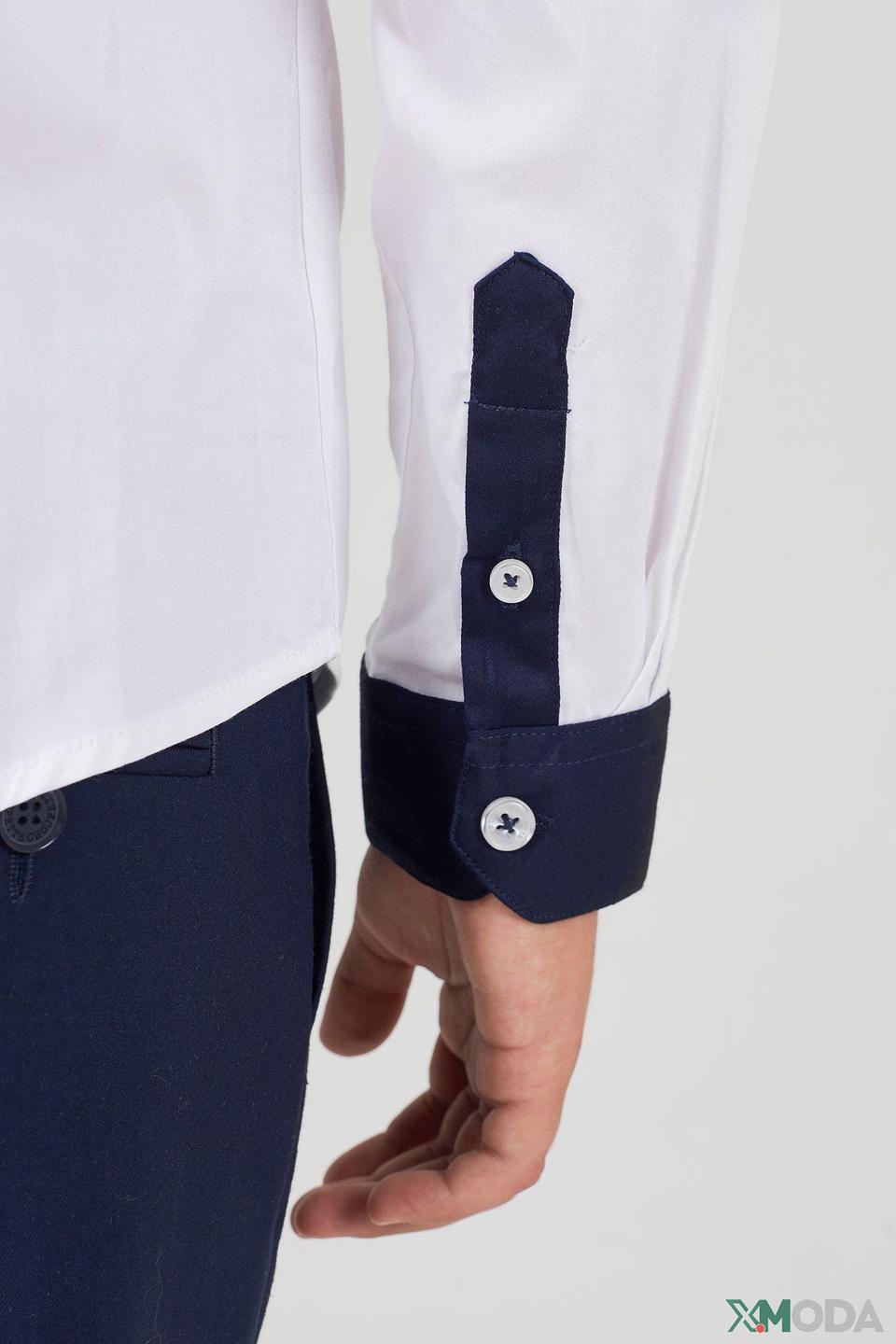 Рубашка Choupette бело-синяя