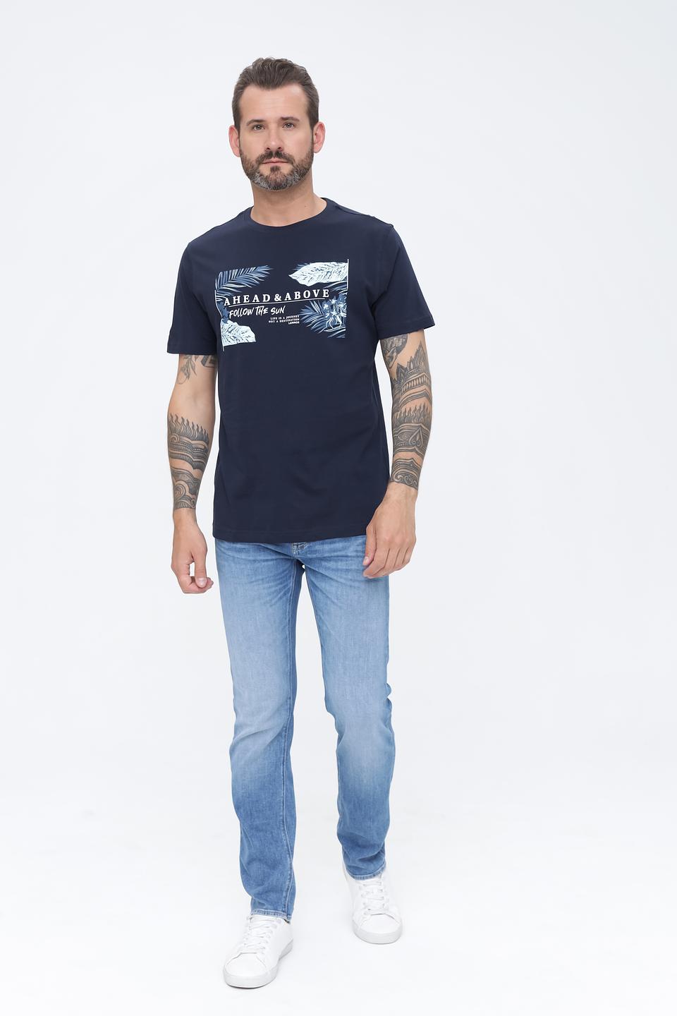 Футболка Lerros с принтом синяя