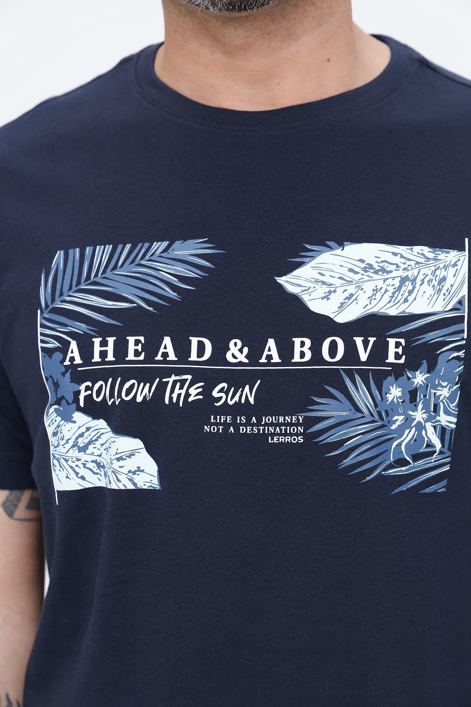 Футболка Lerros с принтом синяя