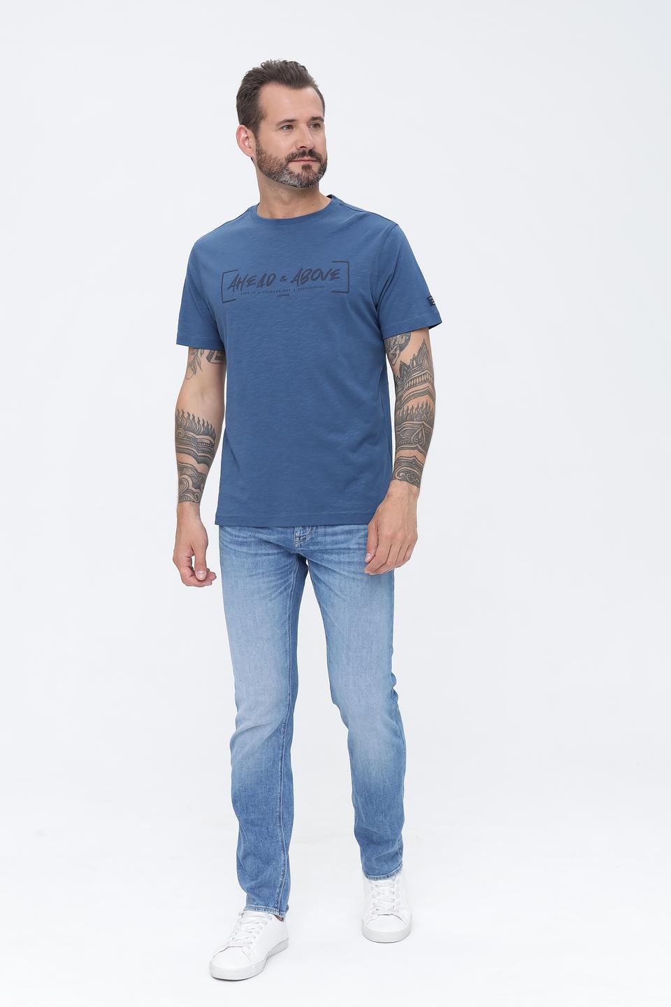 Футболка Lerros с принтом синяя