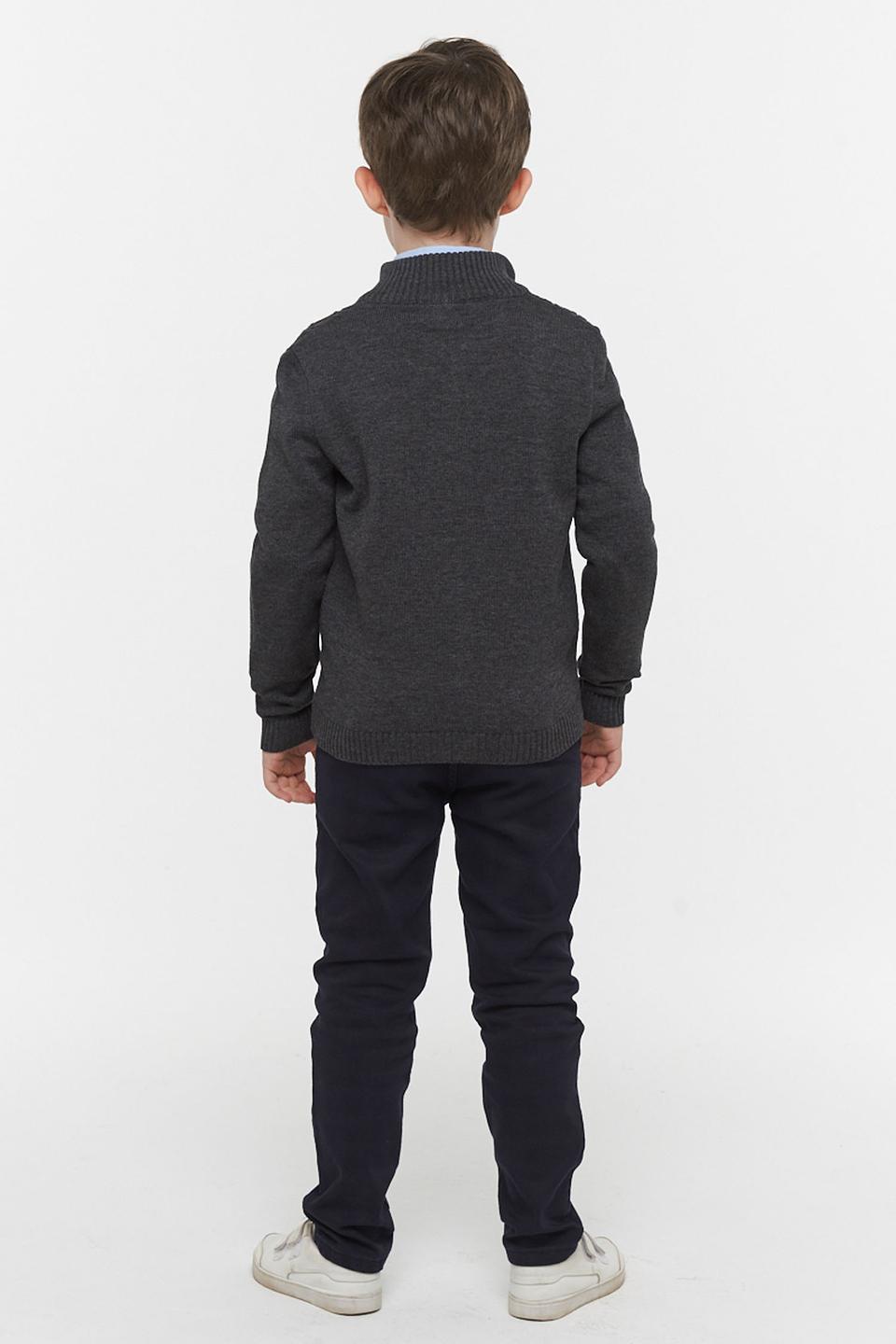 Кардиган VAY серый с косами