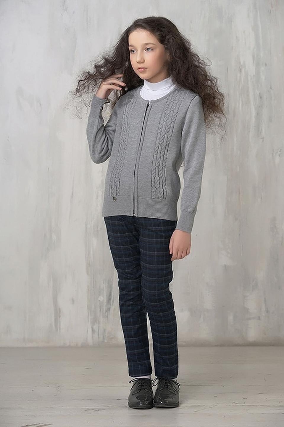 Кардиган VAY серый с косами