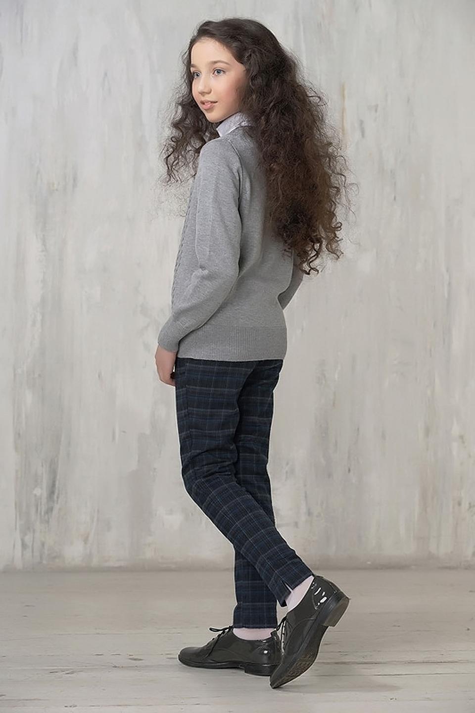 Кардиган VAY серый с косами