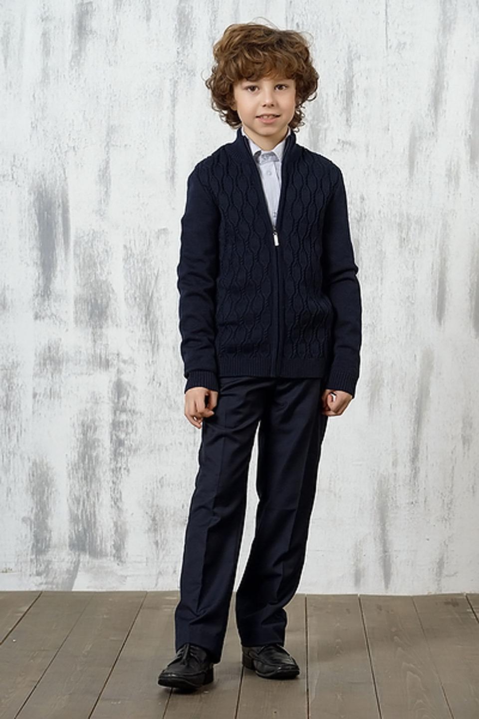 Кардиган VAY синий с косами