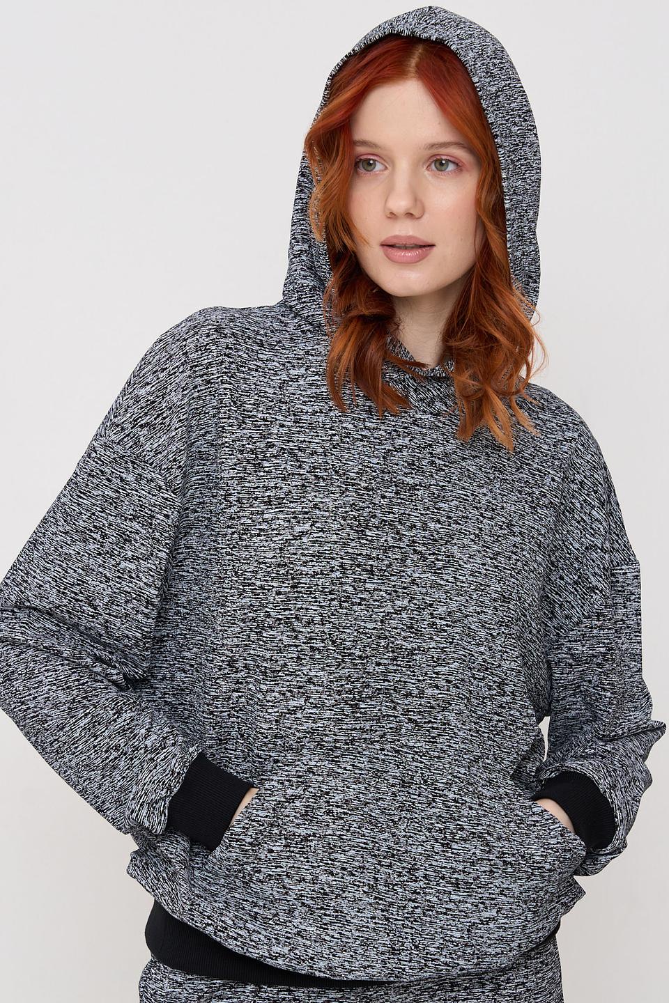 Толстовка VAY с меланжевым принтом