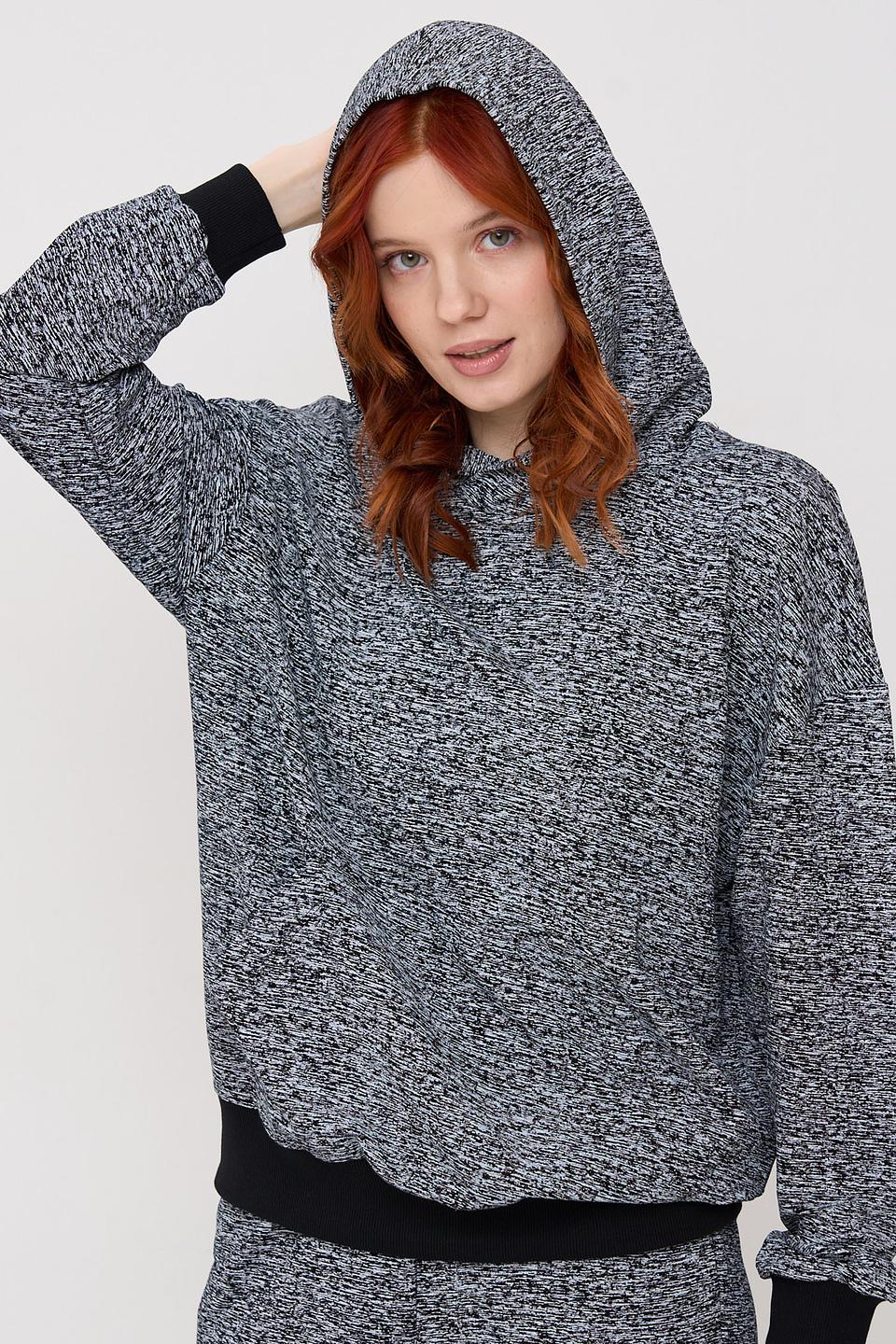 Толстовка VAY с меланжевым принтом