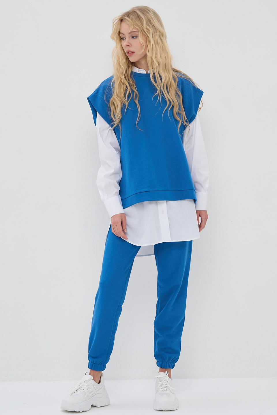 Брюки VAY спортивные синие