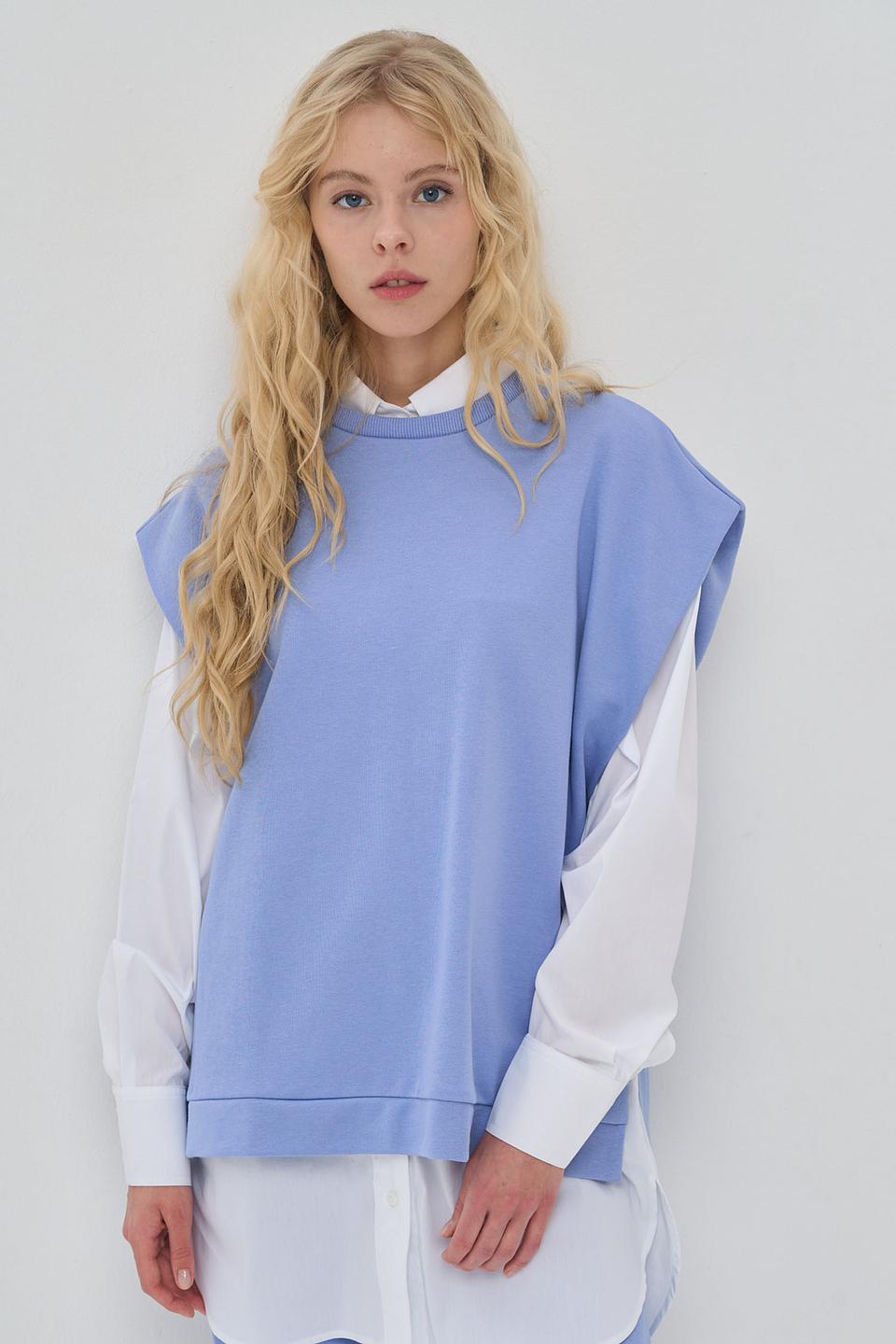 Жилет VAY базовый голубой