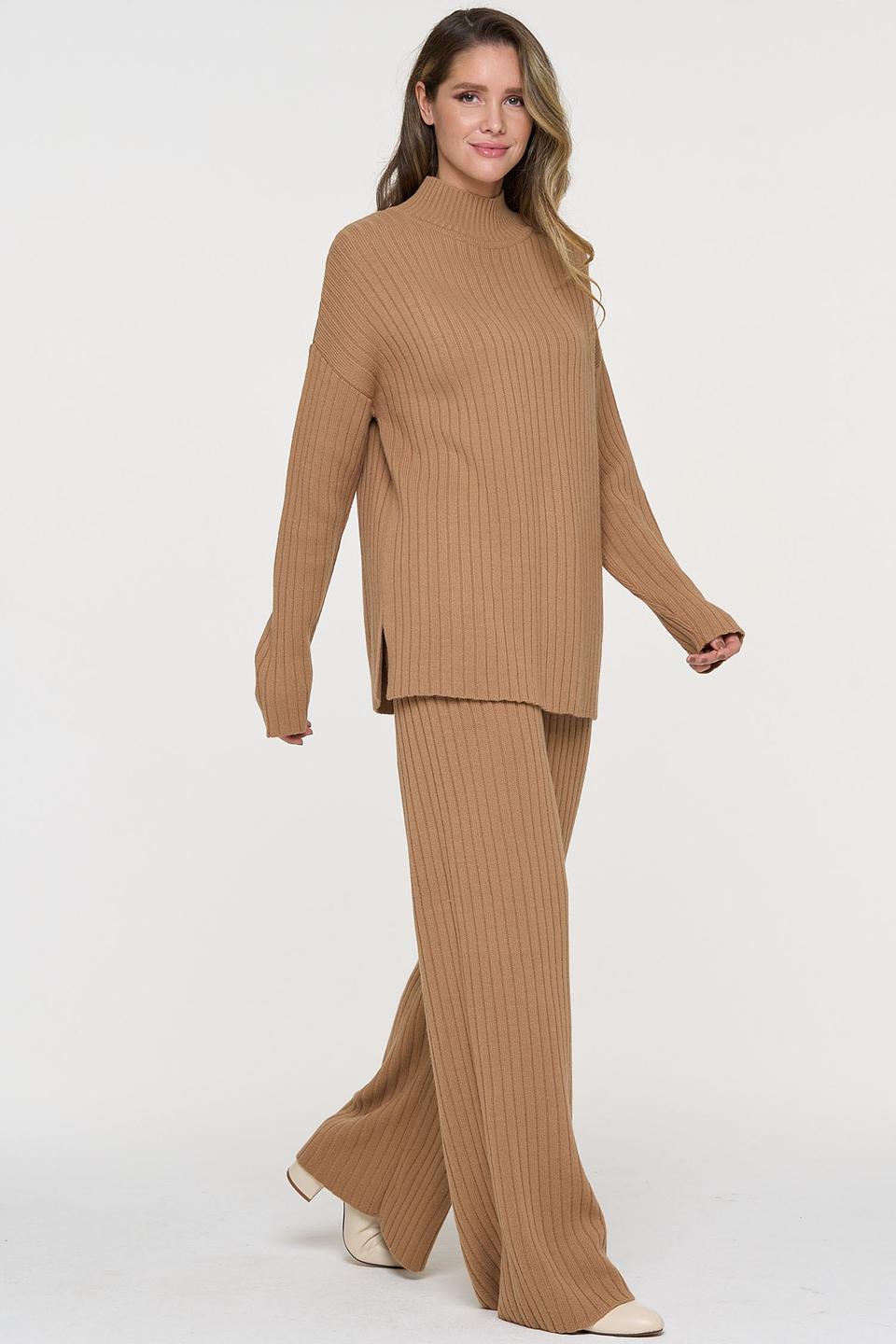 Костюм VAY вязаный бежевый