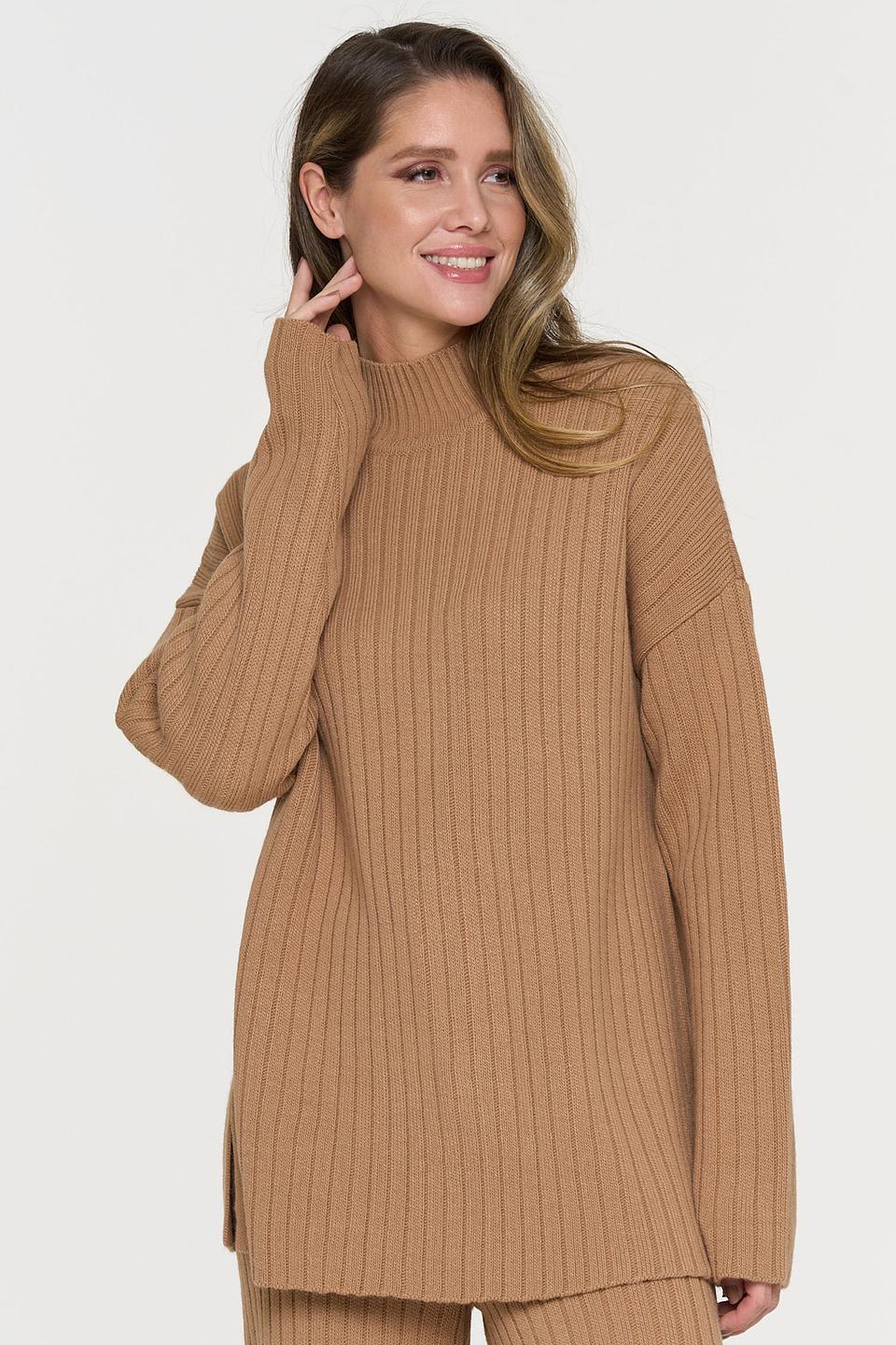 Костюм VAY вязаный бежевый