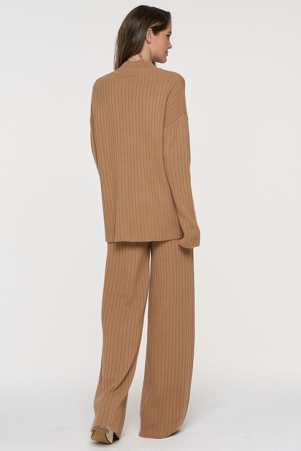 Костюм VAY вязаный бежевый