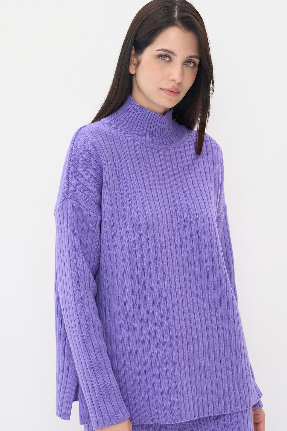 Костюм VAY вязаный лавандовый