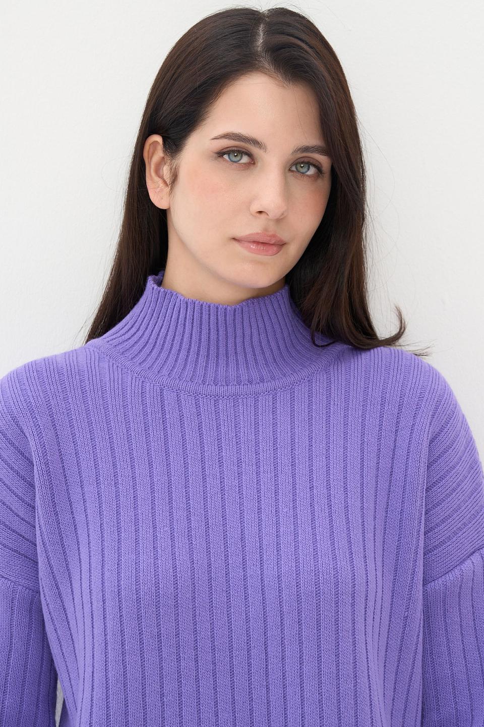 Костюм VAY вязаный лавандовый