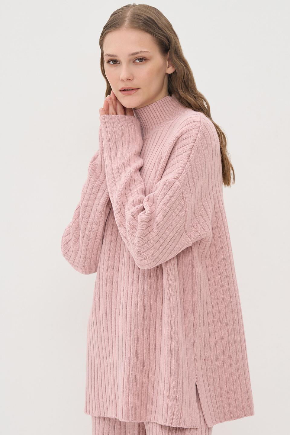 Костюм VAY вязаный розовый