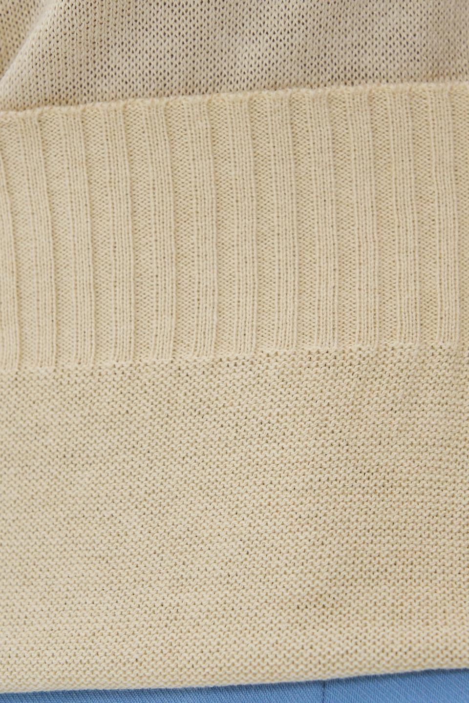 Джемпер VAY с коротким рукавом бежевый