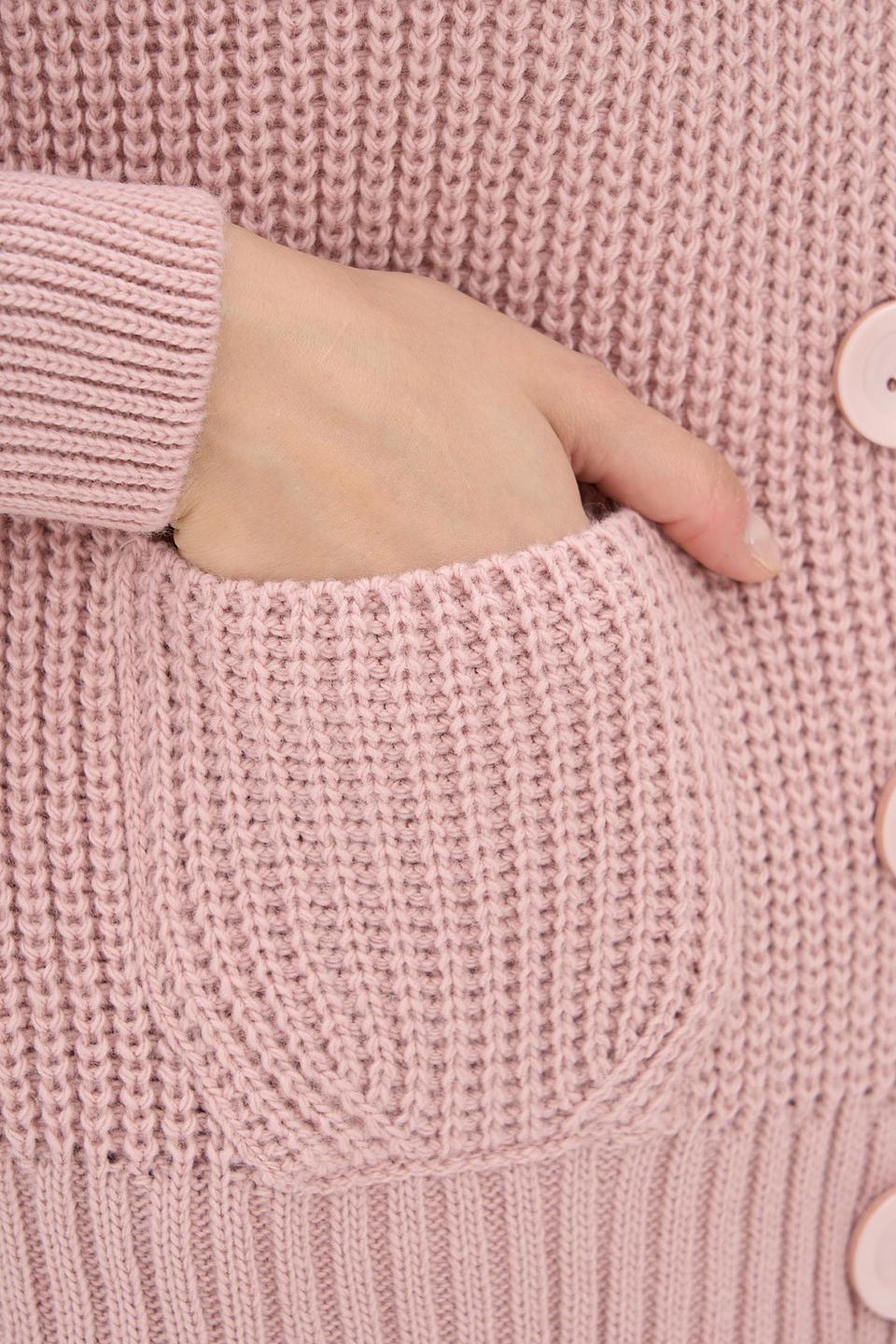 Кардиган BE YOU вязаный розовый