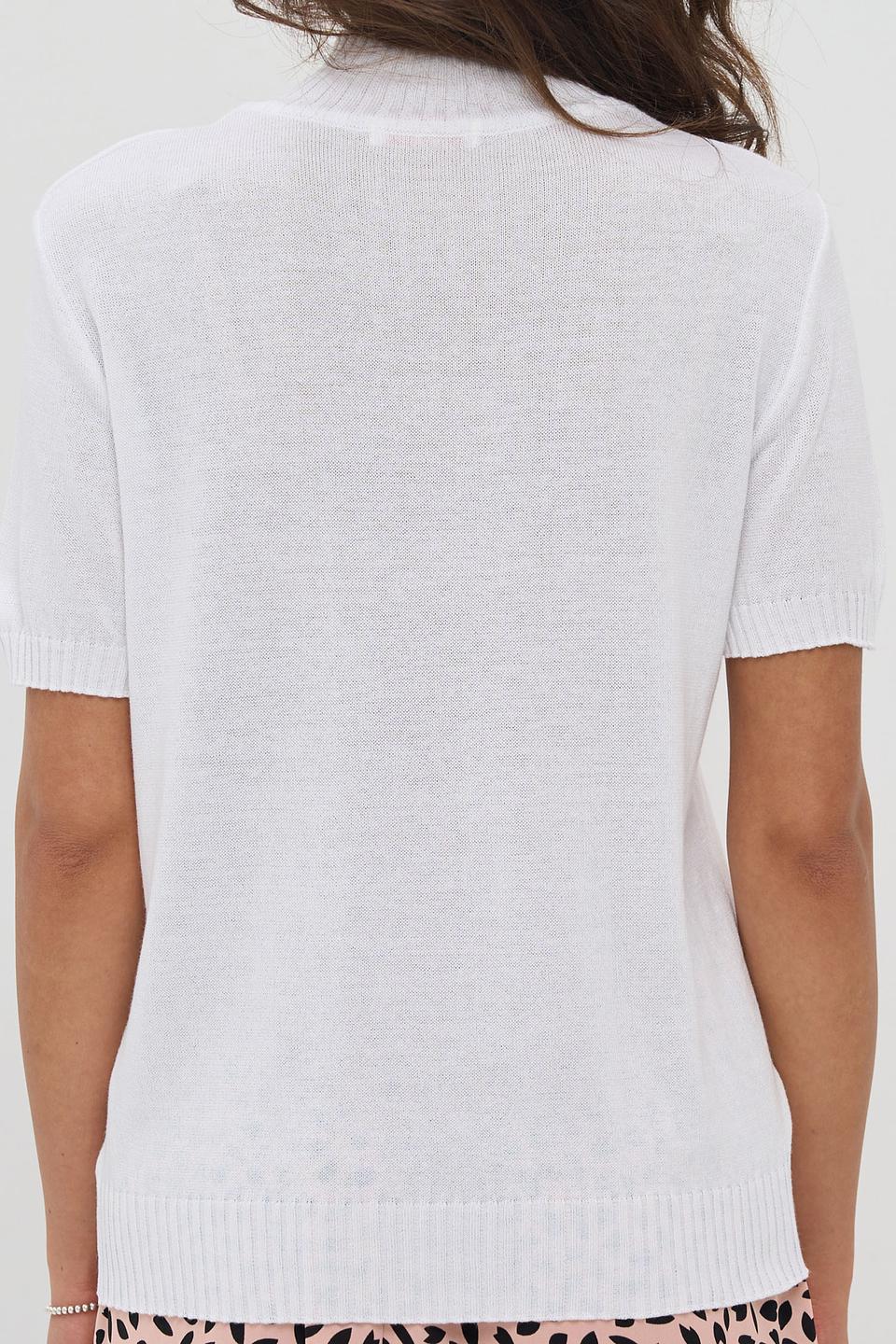 Джемпер VAY с коротким рукавом белый
