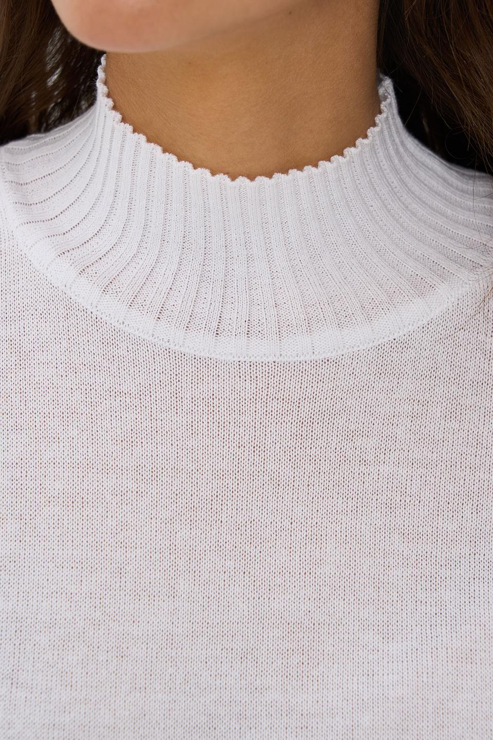 Джемпер VAY с коротким рукавом белый