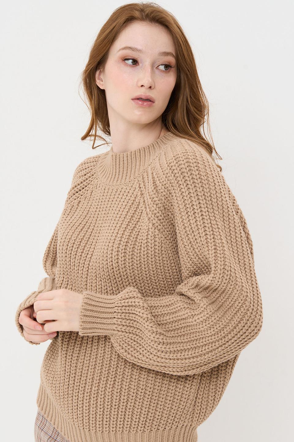 Джемпер BE YOU вязаный бежевый